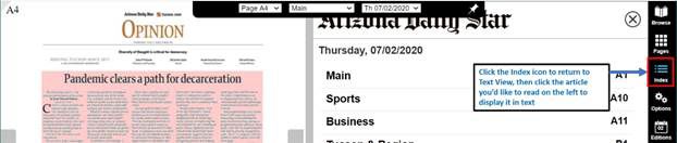 E-Edition Tutorial - Return to Text View